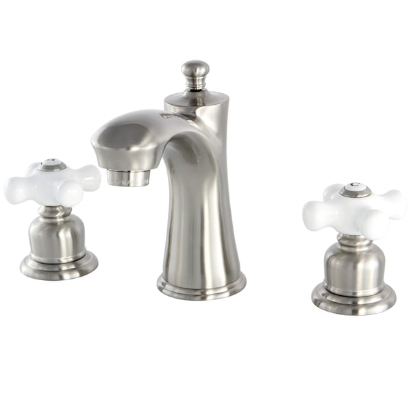 Kingston Brass 8" Widespread Bathroom Faucet, Brushed Nickel KB7968PX - main